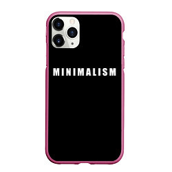 Чехол iPhone 11 Pro матовый Minimalism, цвет: 3D-малиновый