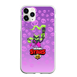 Чехол iPhone 11 Pro матовый Brawl Stars virus 8 bit