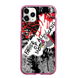 Чехол iPhone 11 Pro матовый Green Day - Father of All MF, цвет: 3D-малиновый