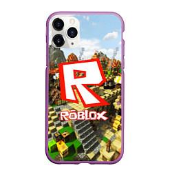 Чехол iPhone 11 Pro матовый ROBLOX, цвет: 3D-фиолетовый