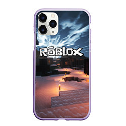 Чехол iPhone 11 Pro матовый ROBLOX, цвет: 3D-светло-сиреневый