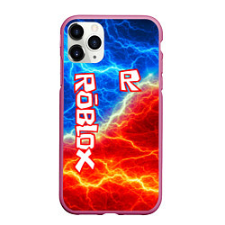 Чехол iPhone 11 Pro матовый ROBLOX, цвет: 3D-малиновый