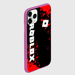 Чехол iPhone 11 Pro матовый ROBLOX, цвет: 3D-фиолетовый — фото 2