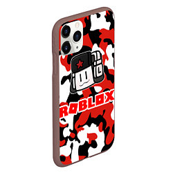 Чехол iPhone 11 Pro матовый ROBLOX, цвет: 3D-коричневый — фото 2