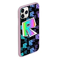 Чехол iPhone 11 Pro матовый ROBLOX, цвет: 3D-розовый — фото 2