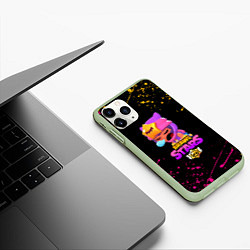 Чехол iPhone 11 Pro матовый BRAWL STARS SANDY, цвет: 3D-салатовый — фото 2