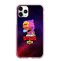 Чехол iPhone 11 Pro матовый BRAWL STARS SANDY, цвет: 3D-розовый