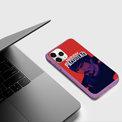 Чехол iPhone 11 Pro матовый Manny Pacquiao, цвет: 3D-фиолетовый — фото 2