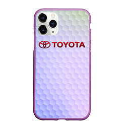 Чехол iPhone 11 Pro матовый TOYOTA, цвет: 3D-фиолетовый