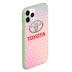 Чехол iPhone 11 Pro матовый TOYOTA, цвет: 3D-салатовый — фото 2