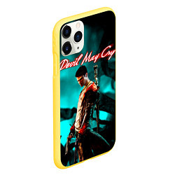 Чехол iPhone 11 Pro матовый DEVIL MAY CRY, цвет: 3D-желтый — фото 2