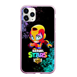 Чехол iPhone 11 Pro матовый Brawl Stars MAX, цвет: 3D-розовый