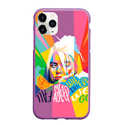 Чехол iPhone 11 Pro матовый BILLIE EILISH, цвет: 3D-фиолетовый