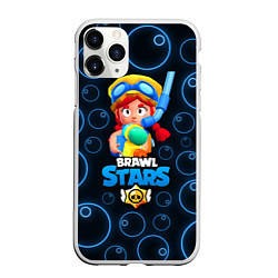 Чехол iPhone 11 Pro матовый Brawl Stars Summer Jessie, цвет: 3D-белый