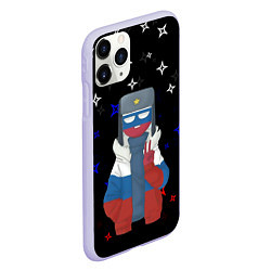 Чехол iPhone 11 Pro матовый CountryHumans, цвет: 3D-светло-сиреневый — фото 2