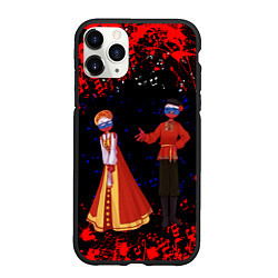 Чехол iPhone 11 Pro матовый CountryHumans, цвет: 3D-черный