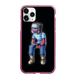 Чехол iPhone 11 Pro матовый CountryHumans - Россия, цвет: 3D-малиновый