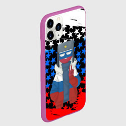 Чехол iPhone 11 Pro матовый CountryHumans, цвет: 3D-фиолетовый — фото 2