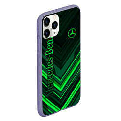 Чехол iPhone 11 Pro матовый Mercedes-Benz, цвет: 3D-серый — фото 2