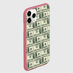 Чехол iPhone 11 Pro матовый Денежная тема, цвет: 3D-малиновый — фото 2