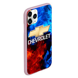 Чехол iPhone 11 Pro матовый CHEVROLET, цвет: 3D-розовый — фото 2