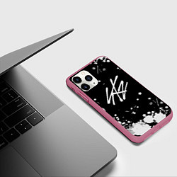 Чехол iPhone 11 Pro матовый Stray Kids, цвет: 3D-малиновый — фото 2