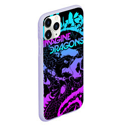 Чехол iPhone 11 Pro матовый Imagine Dragons, цвет: 3D-светло-сиреневый — фото 2