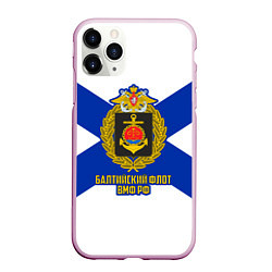 Чехол iPhone 11 Pro матовый Балтийский флот ВМФ РФ, цвет: 3D-розовый