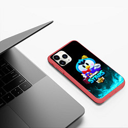 Чехол iPhone 11 Pro матовый Brawl stars MRP, цвет: 3D-красный — фото 2