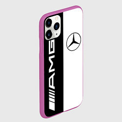 Чехол iPhone 11 Pro матовый MERCEDES AMG, цвет: 3D-фиолетовый — фото 2