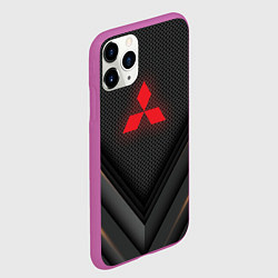 Чехол iPhone 11 Pro матовый MITSUBISHI, цвет: 3D-фиолетовый — фото 2
