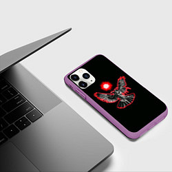 Чехол iPhone 11 Pro матовый Pyrokinesis, цвет: 3D-фиолетовый — фото 2