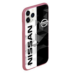 Чехол iPhone 11 Pro матовый NISSAN, цвет: 3D-малиновый — фото 2