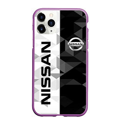 Чехол iPhone 11 Pro матовый NISSAN, цвет: 3D-фиолетовый