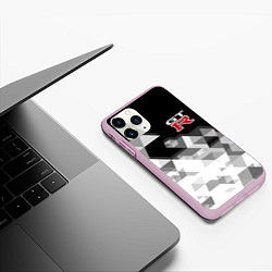 Чехол iPhone 11 Pro матовый NISSAN GTR, цвет: 3D-розовый — фото 2