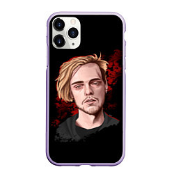 Чехол iPhone 11 Pro матовый Pyrokinesis, цвет: 3D-светло-сиреневый