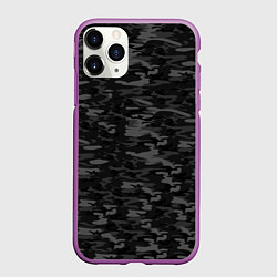 Чехол iPhone 11 Pro матовый ГОРОДСКОЙ КАМУФЛЯЖ, цвет: 3D-фиолетовый