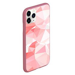 Чехол iPhone 11 Pro матовый Pink abstraction, цвет: 3D-малиновый — фото 2