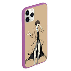 Чехол iPhone 11 Pro матовый Osamu Dazai, цвет: 3D-фиолетовый — фото 2