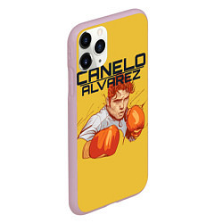 Чехол iPhone 11 Pro матовый Canelo Alvarez, цвет: 3D-розовый — фото 2