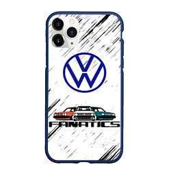 Чехол iPhone 11 Pro матовый Volkswagen, цвет: 3D-тёмно-синий