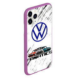 Чехол iPhone 11 Pro матовый Volkswagen, цвет: 3D-фиолетовый — фото 2