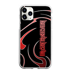 Чехол iPhone 11 Pro матовый Iron Maiden, цвет: 3D-белый