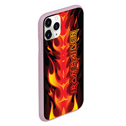 Чехол iPhone 11 Pro матовый Iron Maiden, цвет: 3D-розовый — фото 2