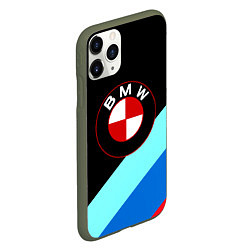 Чехол iPhone 11 Pro матовый BMW, цвет: 3D-темно-зеленый — фото 2