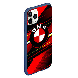 Чехол iPhone 11 Pro матовый BMW, цвет: 3D-тёмно-синий — фото 2