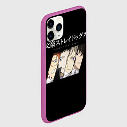 Чехол iPhone 11 Pro матовый Bungou Stray Dogs, цвет: 3D-фиолетовый — фото 2