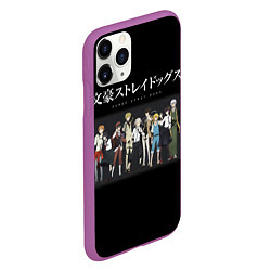 Чехол iPhone 11 Pro матовый Bungou Stray Dogs, цвет: 3D-фиолетовый — фото 2