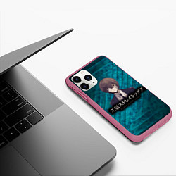 Чехол iPhone 11 Pro матовый Bungou Stray Dogs, цвет: 3D-малиновый — фото 2