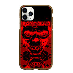 Чехол iPhone 11 Pro матовый Iron Maiden, цвет: 3D-коричневый